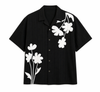 Black Floral Statement Shirt – Relaxed Summer Fit