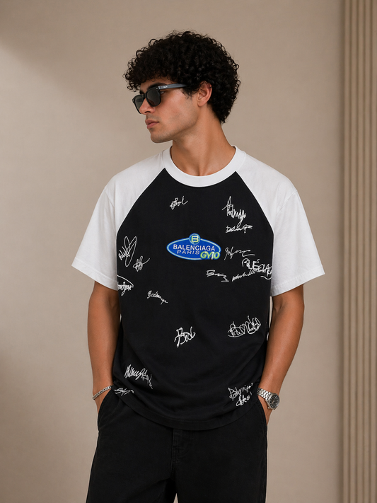 Balenciaga Paris Gym Signature Raglan T-Shirt
