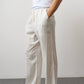 Relaxed Pants – Textured Drawstring Fit
