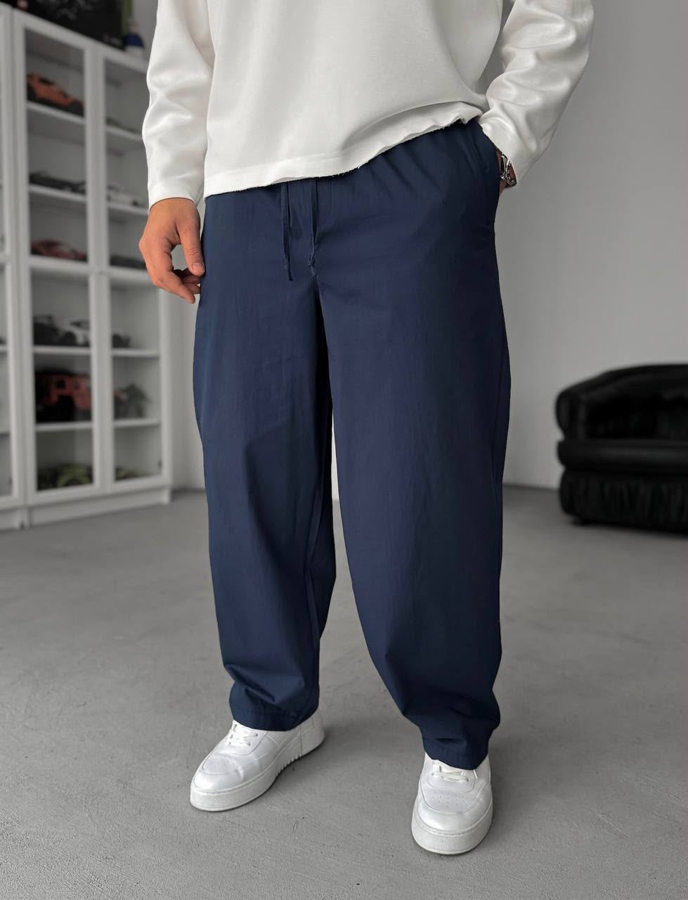 Wide-Leg Pants – Relaxed Drawstring Fit