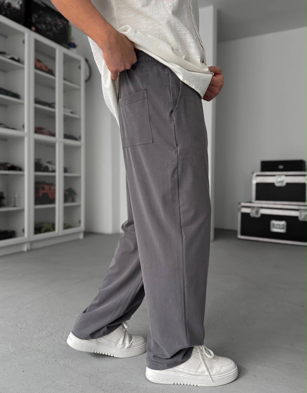 Wide-Leg Pants – Relaxed Drawstring Fit