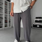 Wide-Leg Pants – Relaxed Drawstring Fit