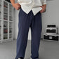 Wide-Leg Pants – Relaxed Drawstring Fit