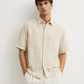 Minimal Beige Short Sleeve Shirt – Refined Essential