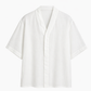 Essential White V-Neck Shirt – Relaxed Minimal Fit