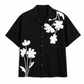 Black Floral Statement Shirt – Relaxed Summer Fit