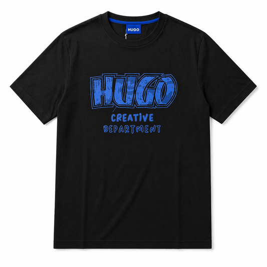Black Graphic T-Shirt – HUGO Statement Print