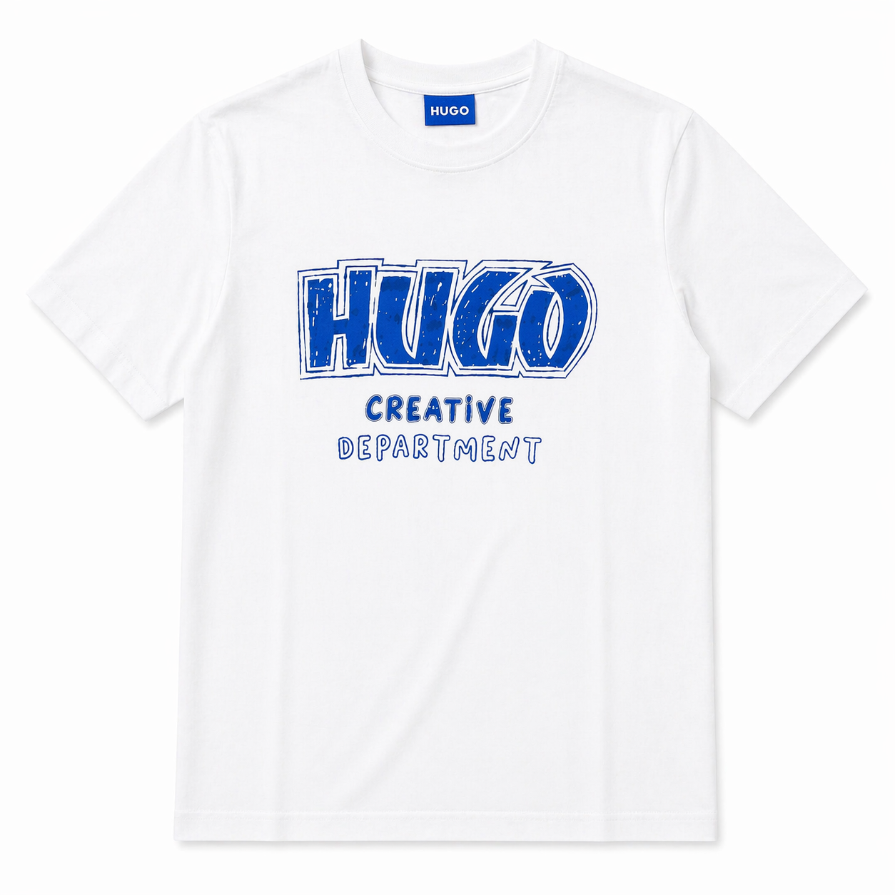 White Graphic T-Shirt – HUGO Creative Print