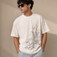 White Graphic T-Shirt – Artistic Horse Print