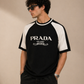 Prada Black & White Knit T-Shirt – Milano Signature Style