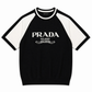Prada Black & White Knit T-Shirt – Milano Signature Style