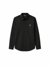 BALMAIN Black Signature Button-Up Shirt – Luxury Minimal Fit