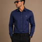 Loro Piana Navy Blue Luxury Shirt – Premium Classic Fit