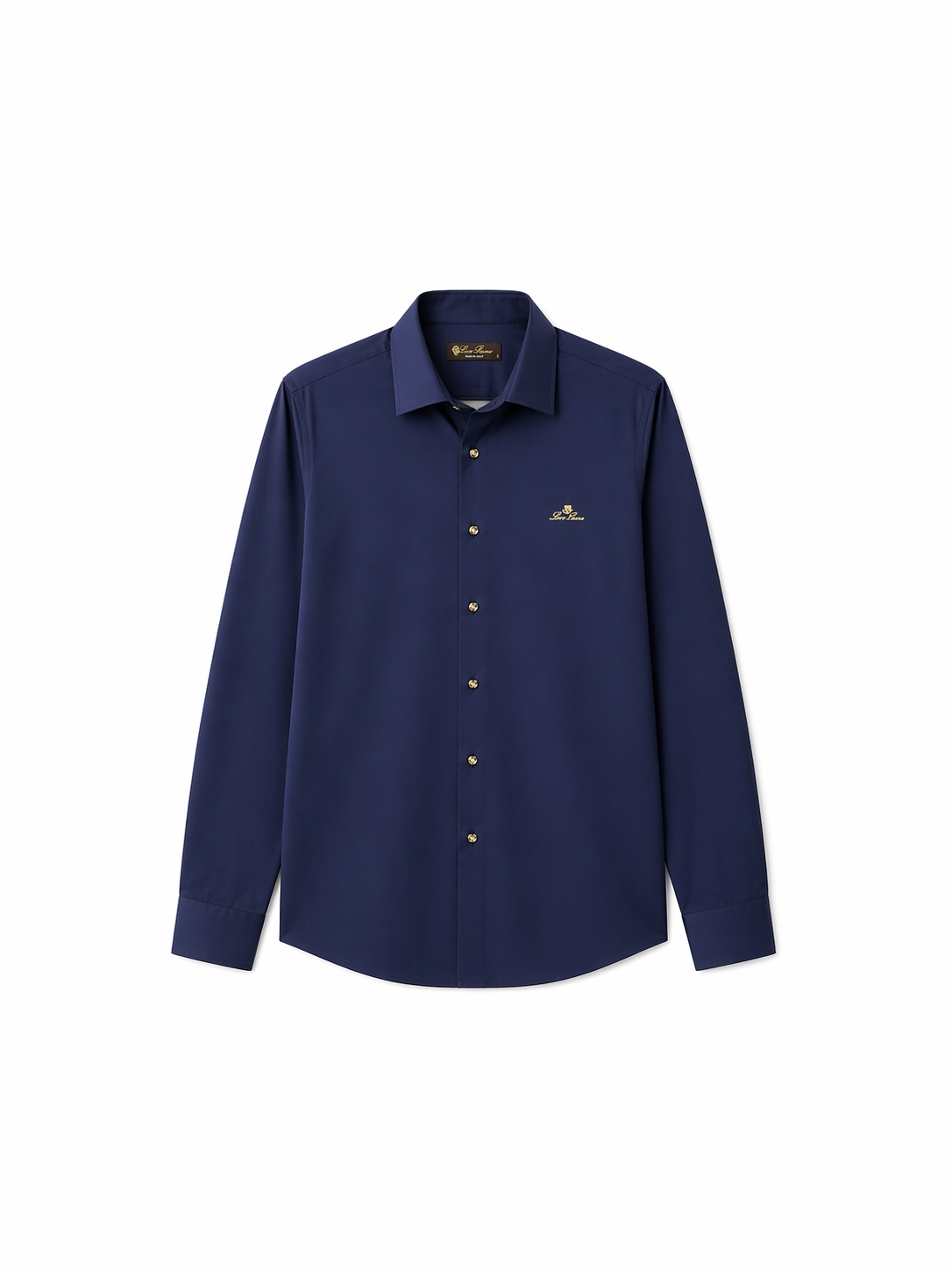 Loro Piana Navy Blue Luxury Shirt – Premium Classic Fit