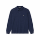 Emporio Armani Navy Long Sleeve Polo Shirt – Premium Minimal Luxury Fit