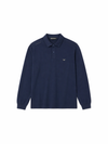 Emporio Armani Navy Long Sleeve Polo Shirt – Premium Minimal Luxury Fit