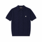 Loro Piana Textured Knit Polo Shirt – Navy Premium Luxury Fit