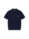 Loro Piana Textured Knit Polo Shirt – Navy Premium Luxury Fit