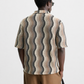 Refined Knit Resort Shirt – Beige Waves Edition