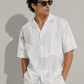 Essential White Abstract Shirt – Minimal Luxury Fit