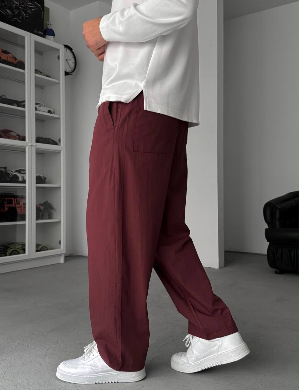 Wide-Leg Pants – Relaxed Drawstring Fit