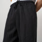 Relaxed Pants – Textured Drawstring Fit