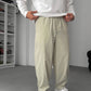 Wide-Leg Pants – Relaxed Drawstring Fit
