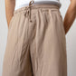 Relaxed Pants – Textured Drawstring Fit