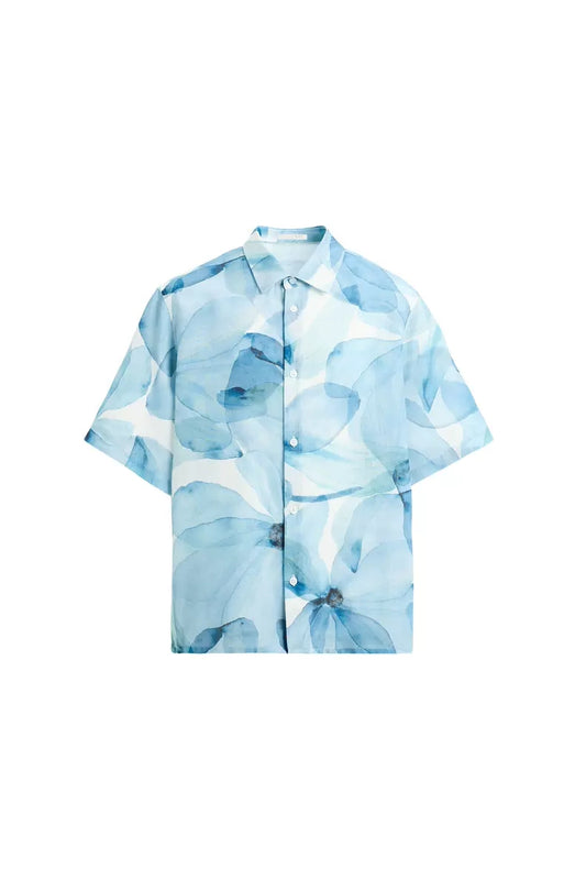Blue Floral Lightweight Shirt