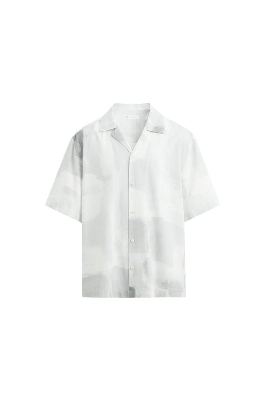 Essential White Abstract Shirt – Minimal Luxury Fit